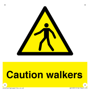 Caution walkers